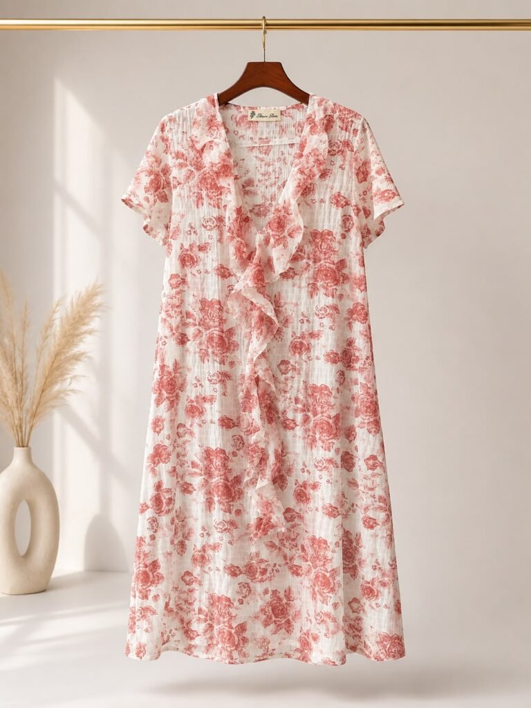 Cash-Off-white & Terracotta Floral