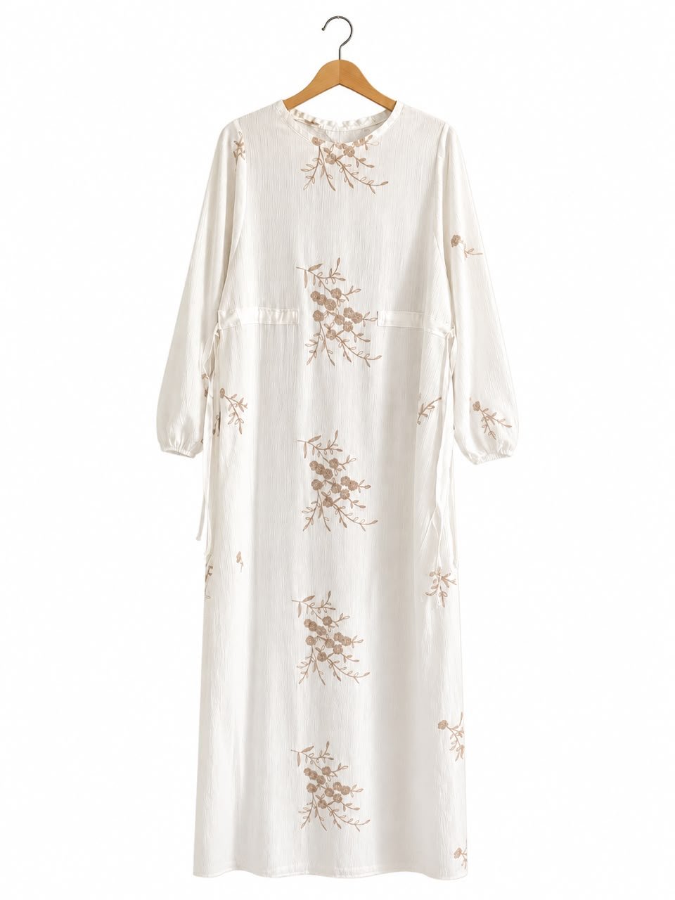 Embroidered off-White Dress - Image 4